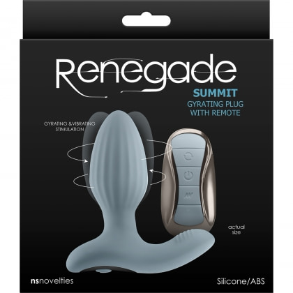 Renegade Summit Gray – Plug Anal Rotativ 3+9, Reîncărcabil Gri 3