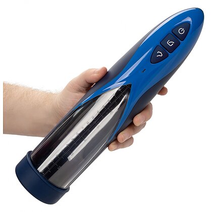 Pompă Penis Rechargeable Waterproof Albastru 5