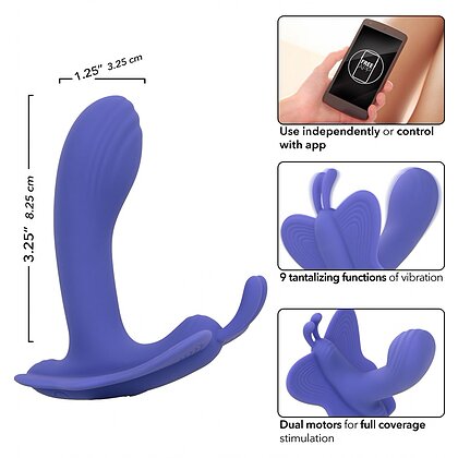 CalExotics Venus Butterfly Mov — 9 Vibrații, USB, Discret 4