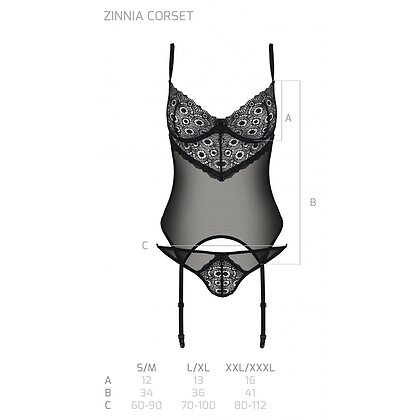 Corset Passion Eco Zinnia Negru S-M 5