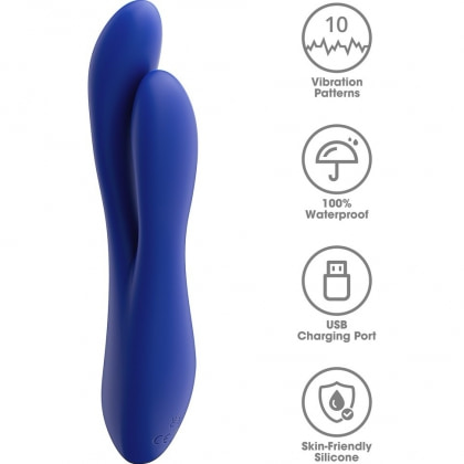 Lovetoy Pulse – Vibrator Reîncărcabil, 3 Intensități, 7 Moduri Albastru 13
