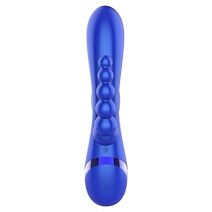 Triple Love Vibrator Rabbit Multifuncțional Albastru 6