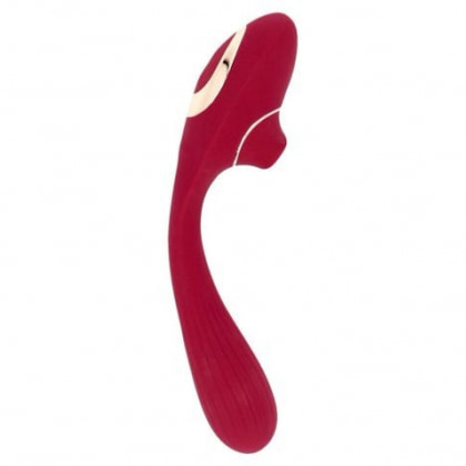 Red Shape Stimulator Duo Punct-G și Clitoris Reîncărcabil Roșu 3
