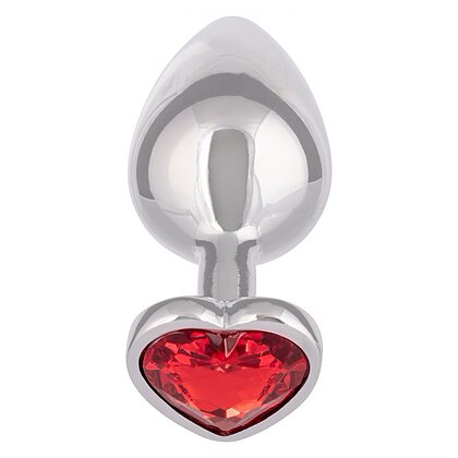 Jewel Large Ruby Heart Plug Roșu 2
