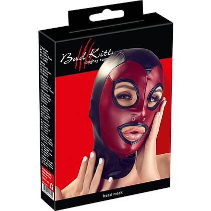 Cagulă Bad Kitty Head Mask Vișiniu Negru 4