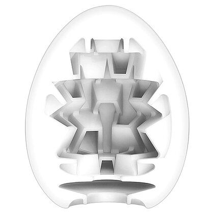 Ou TENGA Boxy Compact cu Textură Gradată  7cm Alb 2