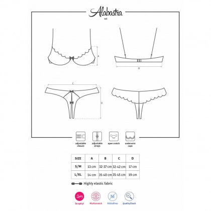 Set Obsessive Alabastra Roz L-XL 5