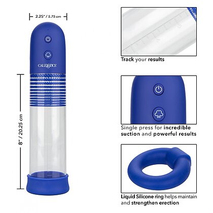Pompă Penis Rechargeable Albastru 3