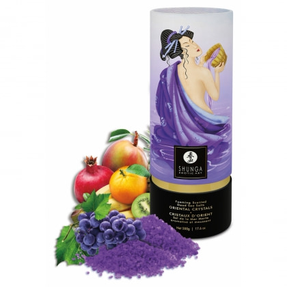 Shunga Oriental Crystals Fructe Exotice — Sare De Baie 500g 2