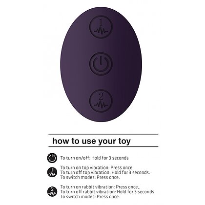 Vibrator Clitoridian Enora cu Două Motoare de 22 cm Mov 8
