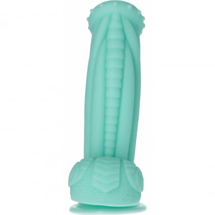 Captain Squirtino Dildo Monster Flexibil cu Ventuză Verde 2