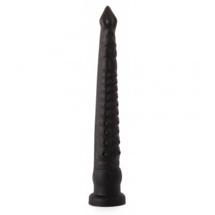 X Men Plug Anal PVC Negru cu Ventuză, 59 cm, Stimulare 5