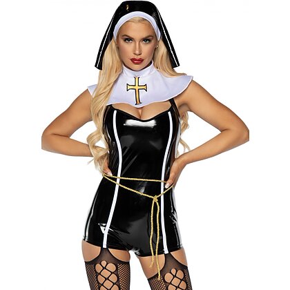 Costum Leg Avenue Sinful Sister Negru XL