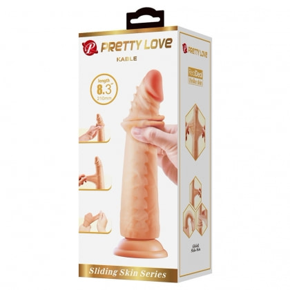 Dildo Realist Pretty Love Kable cu Piele Glisantă 7