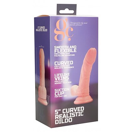 Dildo Realistic Flexible Curved 3