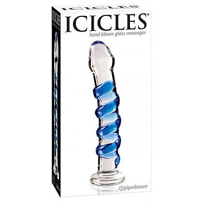 Icicles Hand Blown Glass No 5 Transparent 17.8cm 2