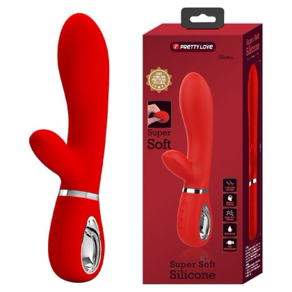 Pretty Love Thomas — Rabbit Vibrator 7 Moduri, Roșu 7