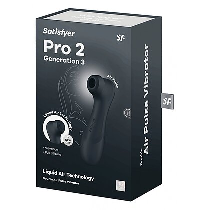 Satisfyer Pro 2 Generation 3 With Liquid Air Dark Grey Negru 6