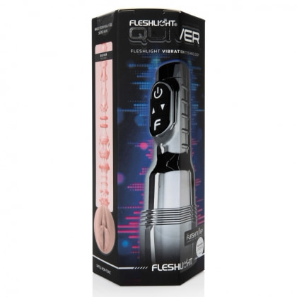 Fleshlight Quiver — Masturbator Vibrant, Reîncărcabil Argintiu 8