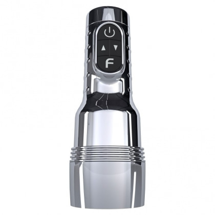 Fleshlight Quiver — Masturbator Vibrant, Reîncărcabil Argintiu 2
