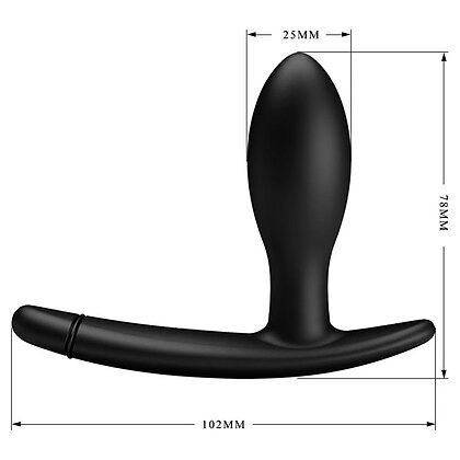 Dop Anal Gonflabil Pretty Love Drake 7.8cm Negru 2