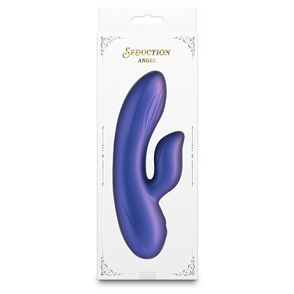 Angel Seduction — Vibrator Rabbit Albastru Metalic, 18 Funcții 3