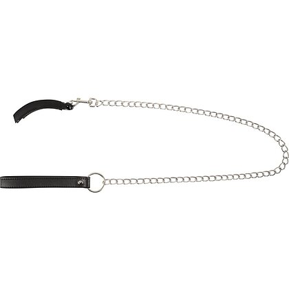 Clema Intimă cu Lesă Bad Kitty – Metalică 11 cm Negru 2
