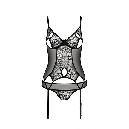 Corset Passion Eco Primula Negru L-XL