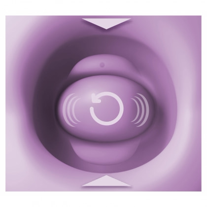 Vibrator Clitoridian Lush Kiss Plush cu Limbă Rotativă Mov 3