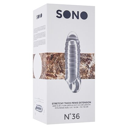 Prelungitor Penis No 36 Stretchy Thick Extension Transparent 3