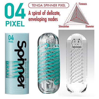 Masturbator Tenga Pixel Spinner Transparent 2