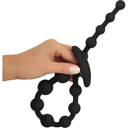 Black Velvets Anal Beads Negru 5