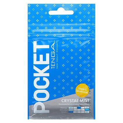 Tenga Pocket Stroker Crystal Mist, Compact și Discret Transparent 3