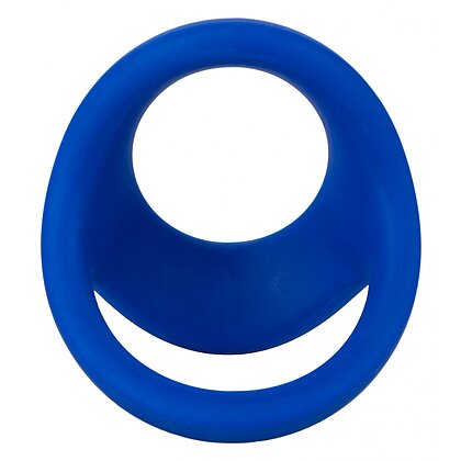 Inel Penis Dual Ring cu Suport pentru Testicule Albastru 3