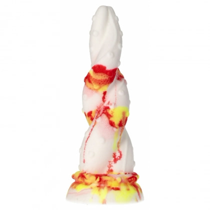 Jafarlo Monster – Dildo Din Silicon cu Ventuză Roșu 2