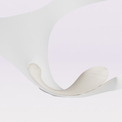 Vibrator Deya Purtabil cu Sucțiune pentru Clitoris Alb 8