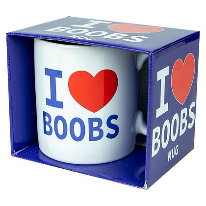 Cană I Love Boobs — Cadou Amuzant, Discret și Practic 2