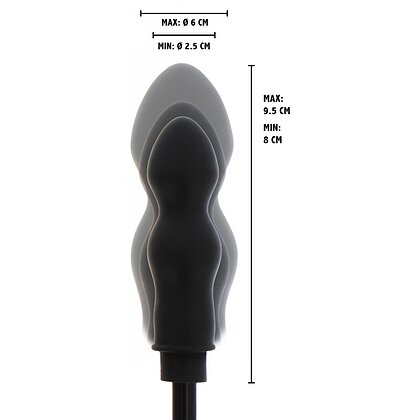 Hidden Desire Plug Gonflabil Negru – 9.5cm 6