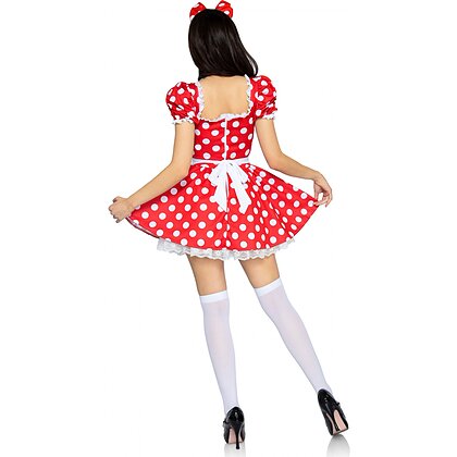 Rochie Leg Avenue Polka Dot Roșu M 2