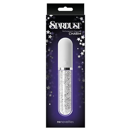 Vibrator Silicon Stardust Charm Alb 2