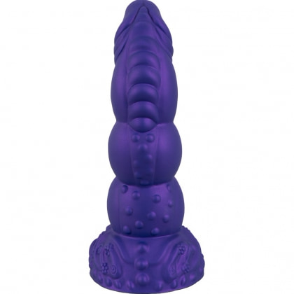 Demonul Dorinței — Dildou siliconic 22,5 cm cu Ventuză Mov 4