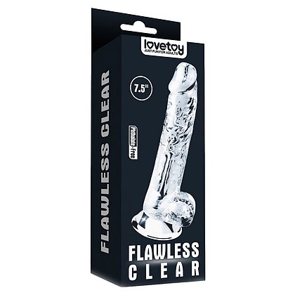 Dildo Lovetoy 19cm Flawless Transparent 2