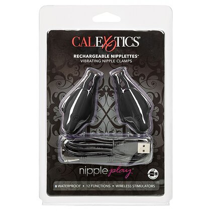 Cleme Pentru Sfârcuri Cu Vibrație Nipplettes Play Negru 4