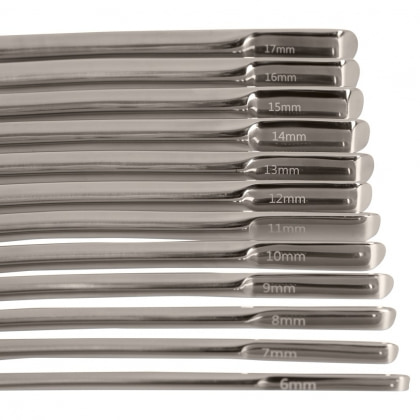 Set 14 Dilatatoare Oțel Inoxidabil cu Etui Organizator Argintiu 3