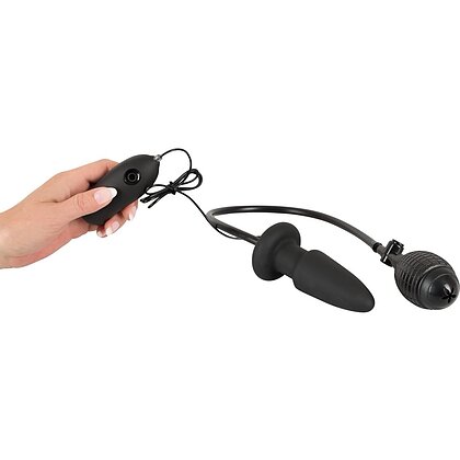 Inflatable Vibrating Anal Plug Negru 3