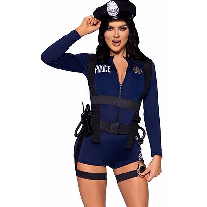 Costum Leg Avenue Flirty Cop Albastru XS