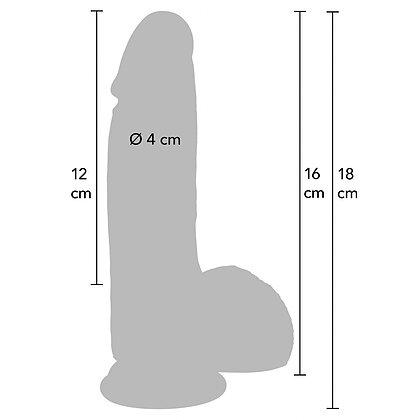 Hidden Desire Dildo Realist 16cm Silicon Dual 8