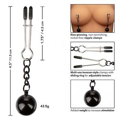 Cleme Sfârcuri Weighted Tweezer Argintiu 4