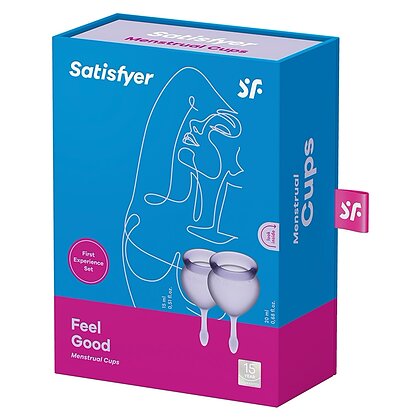 Satisfyer Feel Good Menstrual Cup Set Lila 2