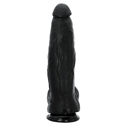 Dong XXL 32 cm Negru – Dildo Realist PVC cu Bază Largă 2